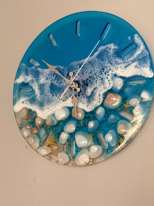 Deniz kabuğu duvar saati
