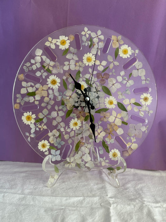 Papatyalı duvar saati