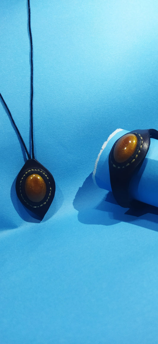 Hakiki deri epoksili set