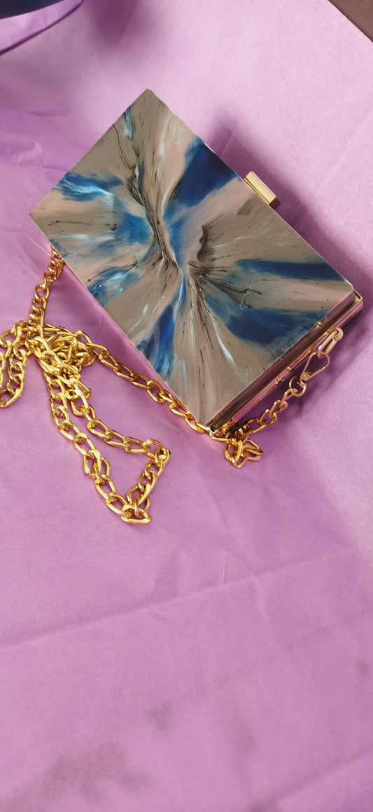 Epoksi debriyaj çanta çok renkli