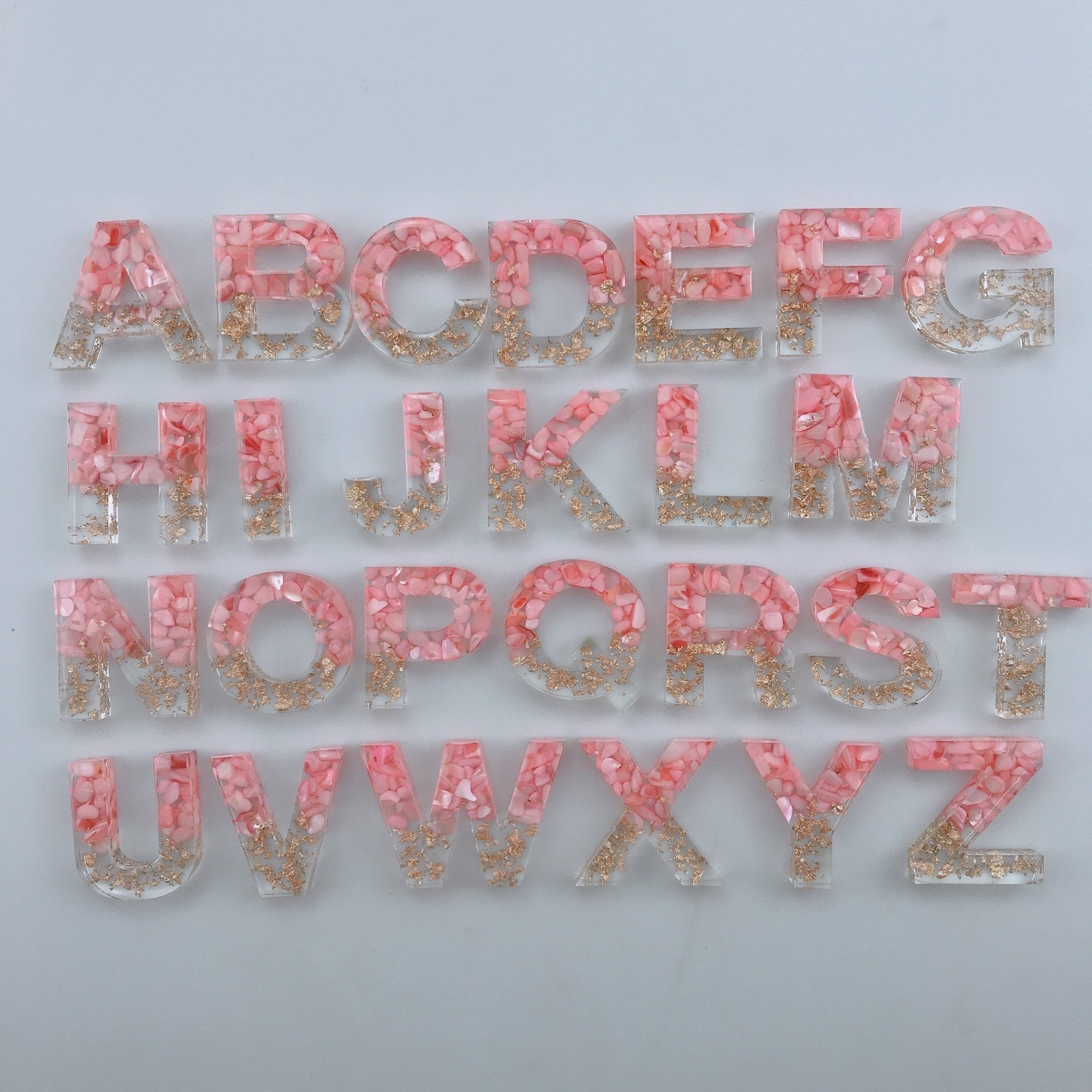 Crystal Epoxy Letter Keychain - HediyeEpoxyCrystal Epoxy Letter Keychain0HediyeEpoxyPinkBCrystal Epoxy Letter Keychain