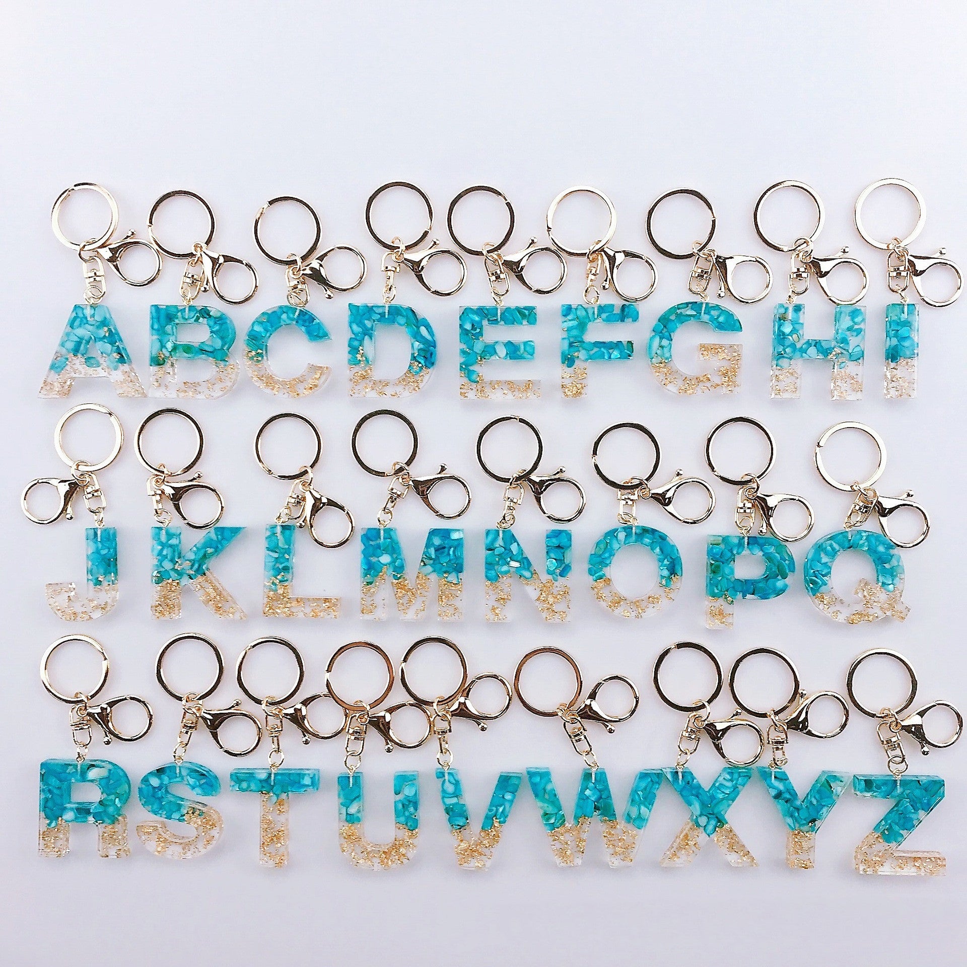 Crystal Epoxy Letter Keychain - HediyeEpoxyCrystal Epoxy Letter Keychain0HediyeEpoxyBlueACrystal Epoxy Letter Keychain