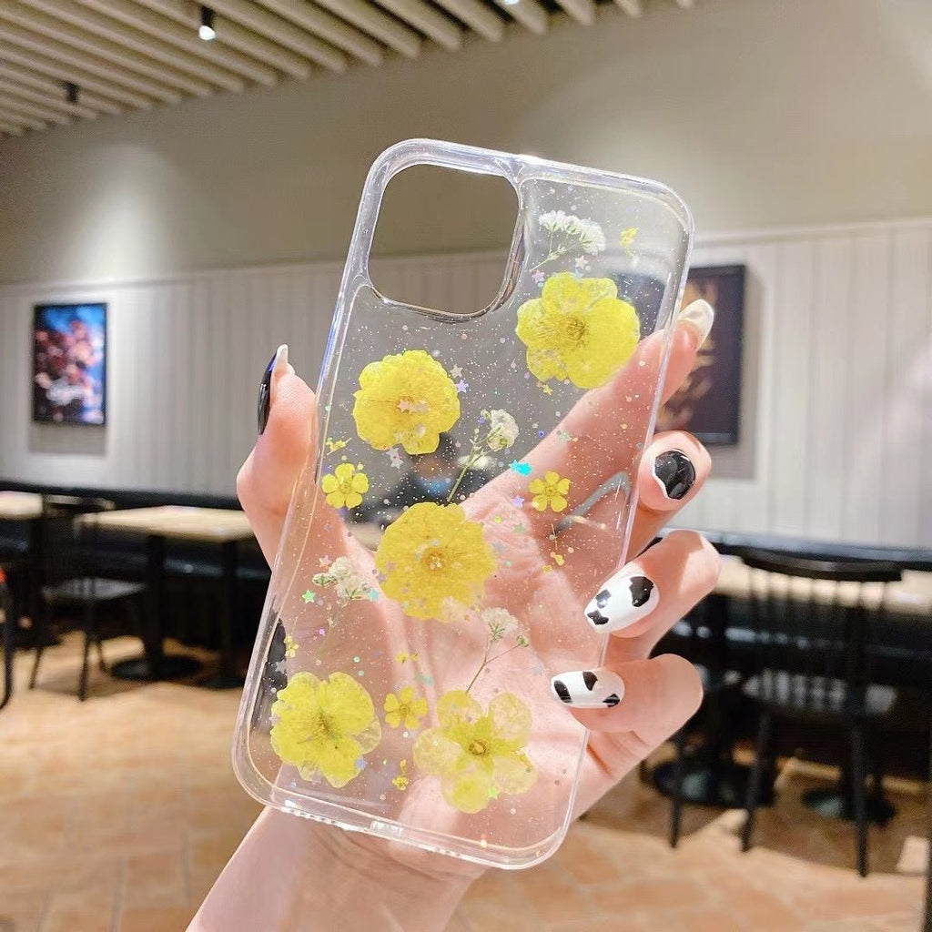 Epoxy Glitter Small Floral Phone Case - HediyeEpoxyEpoxy Glitter Small Floral Phone CaseHediyeEpoxyA10IPhone12/12ProEpoxy Glitter Small Floral Phone Case