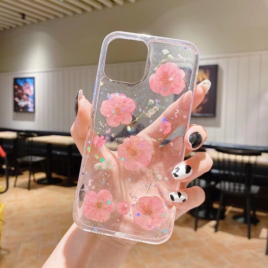 Epoxy Glitter Small Floral Phone Case - HediyeEpoxyEpoxy Glitter Small Floral Phone CaseHediyeEpoxyA10IPhone12/12ProEpoxy Glitter Small Floral Phone Case
