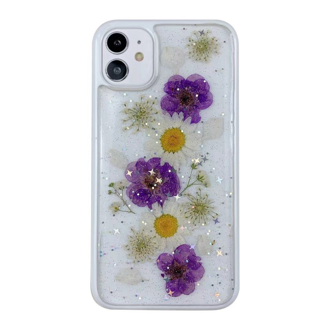 Epoxy Glitter Small Floral Phone Case - HediyeEpoxyEpoxy Glitter Small Floral Phone CaseHediyeEpoxyA10IPhone12/12ProEpoxy Glitter Small Floral Phone Case