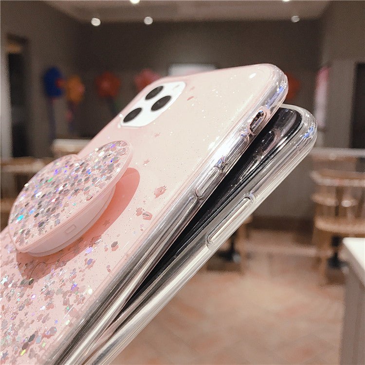 Epoxy sequins love phone case - HediyeEpoxyEpoxy sequins love phone case0HediyeEpoxyBlackPhone11Epoxy sequins love phone case