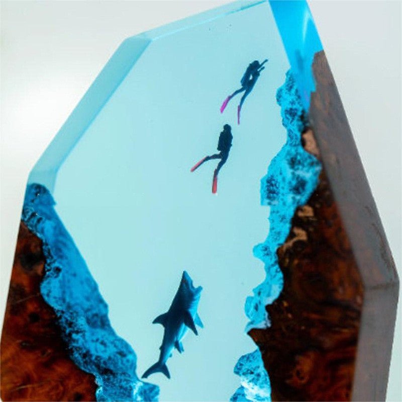 Epoxy Solid Wood 3D Marine Animal Sea Turtle Shark Glowing Decorative Night Light - HediyeEpoxyEpoxy Solid Wood 3D Marine Animal Sea Turtle Shark Glowing Decorative Night LightHediyeEpoxyRegularStyle 2Epoxy Solid Wood 3D Marine Animal Sea Turtle Shark Glowing Decorative Night Light