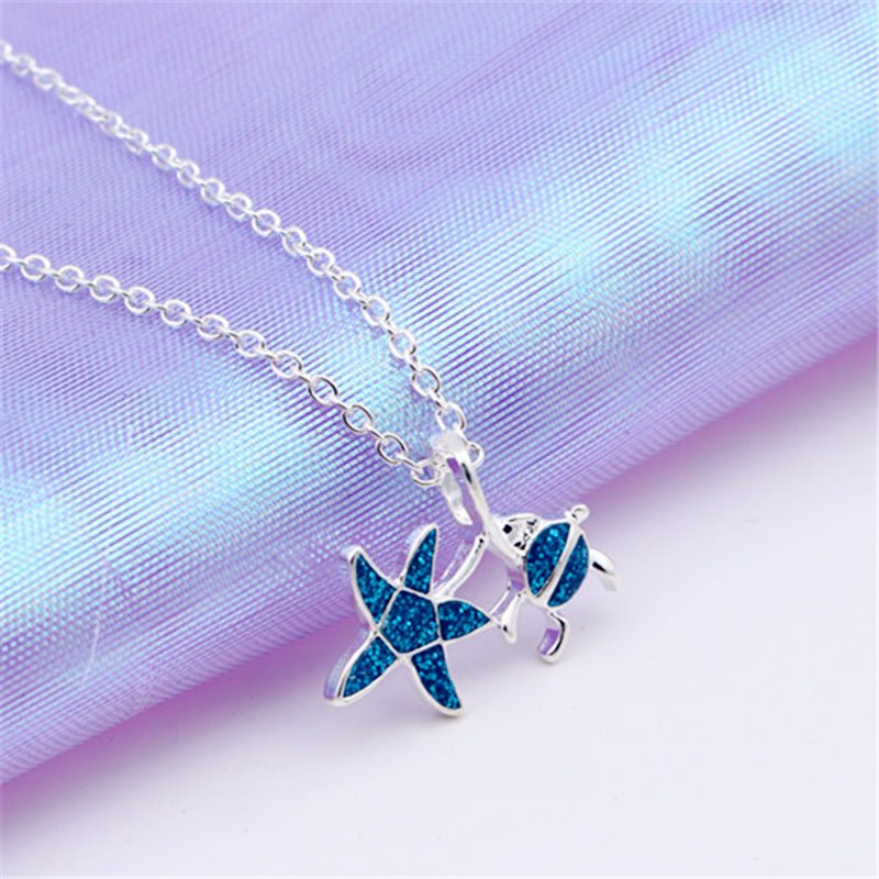 Epoxy star turtle necklace - HediyeEpoxyEpoxy star turtle necklace0HediyeEpoxyRedEpoxy star turtle necklace