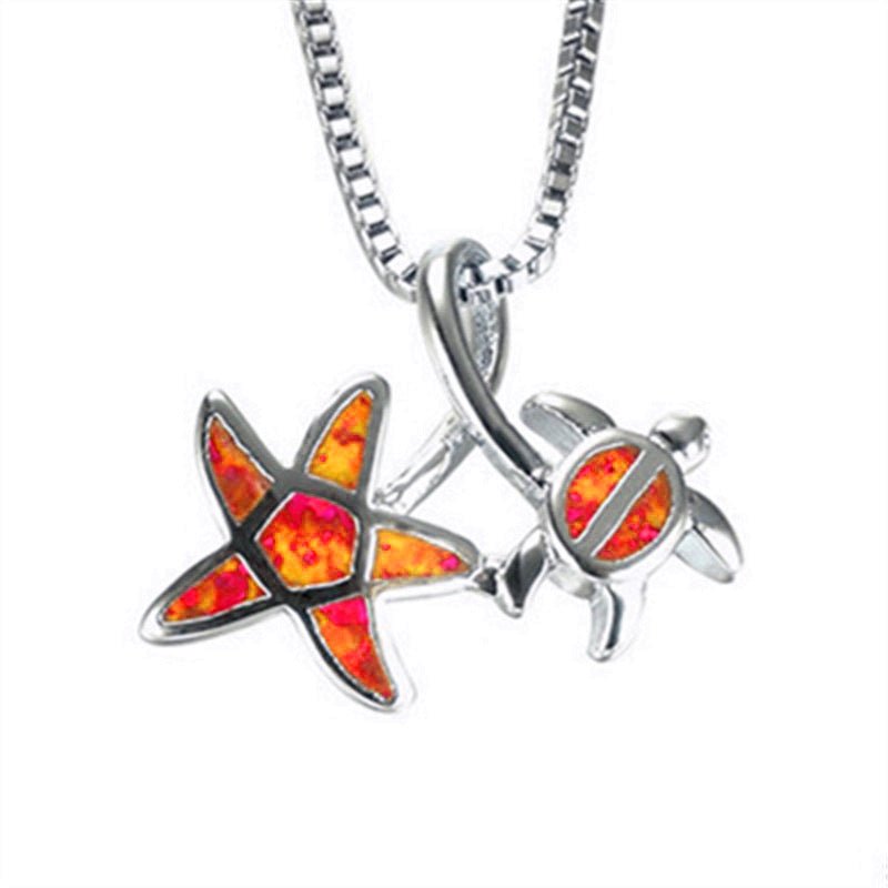 Epoxy star turtle necklace - HediyeEpoxyEpoxy star turtle necklace0HediyeEpoxyRedEpoxy star turtle necklace