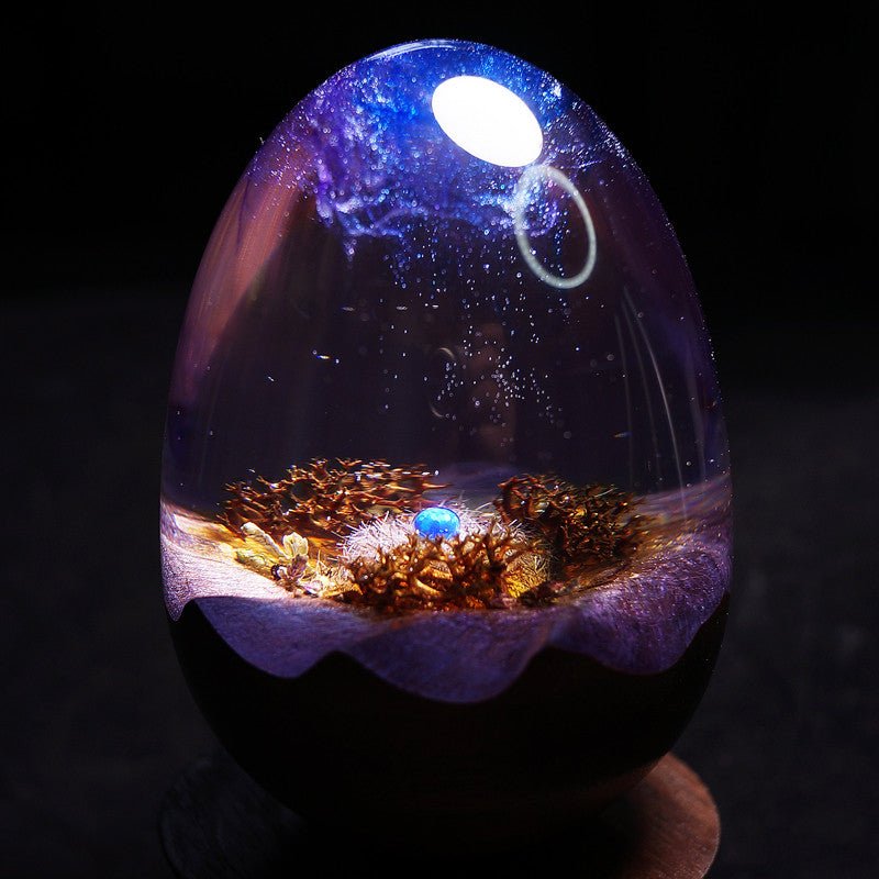 Handmade Starry Dragon Egg Resin Epoxy Ornament - HediyeEpoxyHandmade Starry Dragon Egg Resin Epoxy Ornament0HediyeEpoxyStarry Sky Dragon EggHandmade Starry Dragon Egg Resin Epoxy Ornament