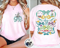 2-Sided Coquette Bows Disney Princess Movie Comfort Color Shirt, Cinderela castle Bow Tee, Princess Bow Shirt, Disneyland Girl trip Tee