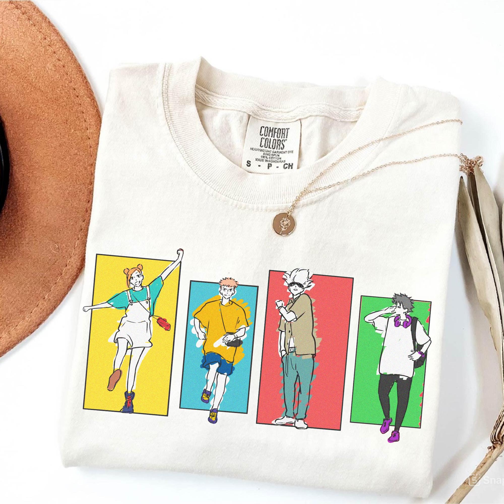 Jujutsu Kaisen Friends Shirt, Sweatshirt, Hoodie, Gojo Shirt, JJK Shirt, Anime Graphic Tshirt, Anime Gift Tshirt, Vintage Anime shirt