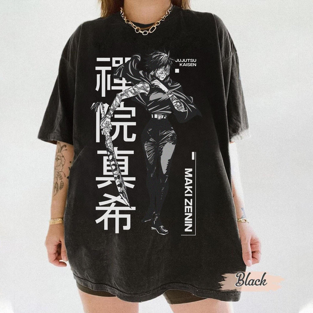 Maki Zenin Shirt, Sweatshirt, Hoodie, Maki Shirt, JJK Shirt, Anime Graphic Tshirt, Anime Gift Tshirt, Vintage Anime shirt
