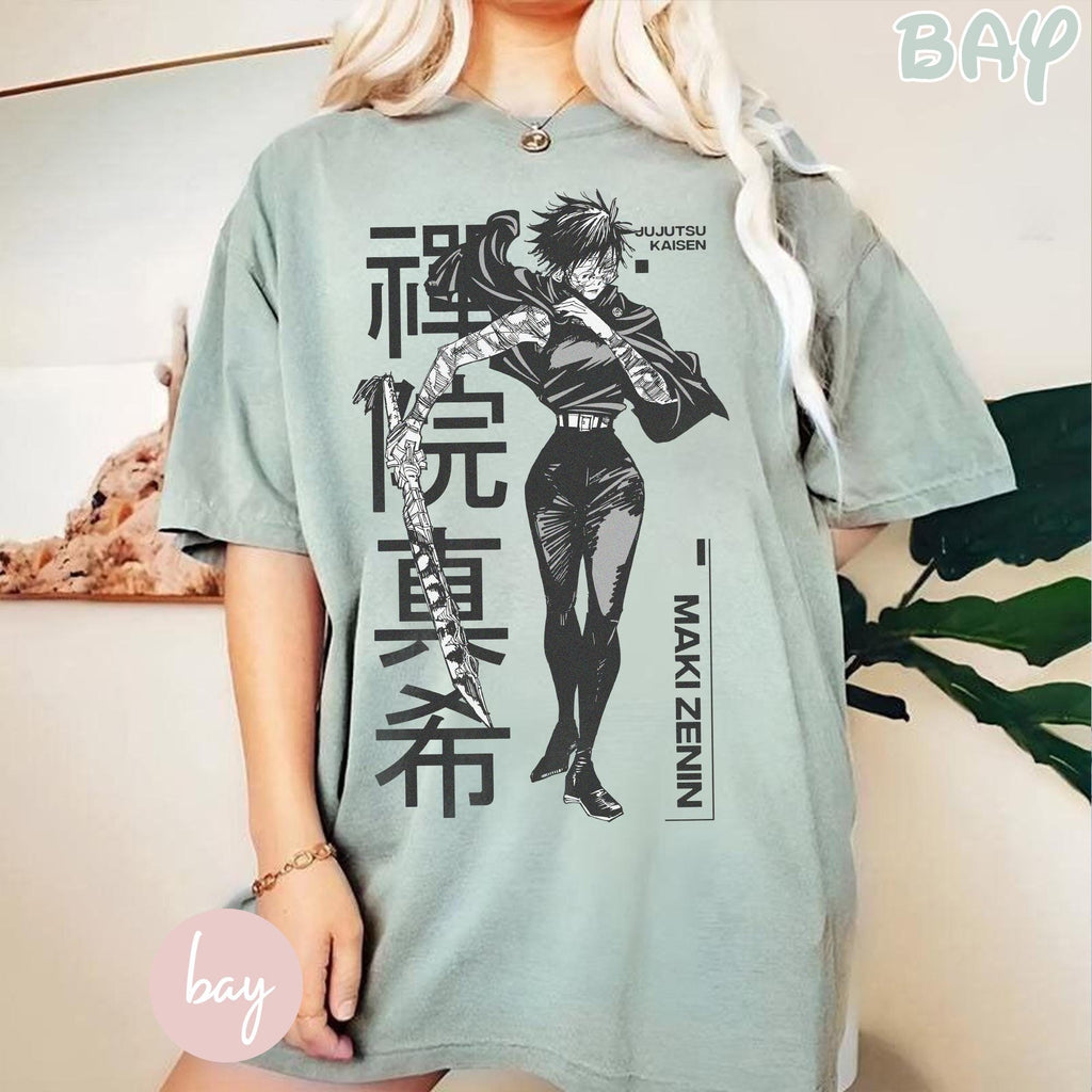 Maki Zenin Shirt, Sweatshirt, Hoodie, Maki Shirt, JJK Shirt, Anime Graphic Tshirt, Anime Gift Tshirt, Vintage Anime shirt