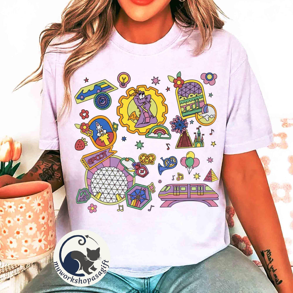 Comfort Colors® Epcot Center Since 1982 Shirt, Disney Epcot World Tour Tee, Epcot Travel Around The World, Mickey and Friends Family Gifts