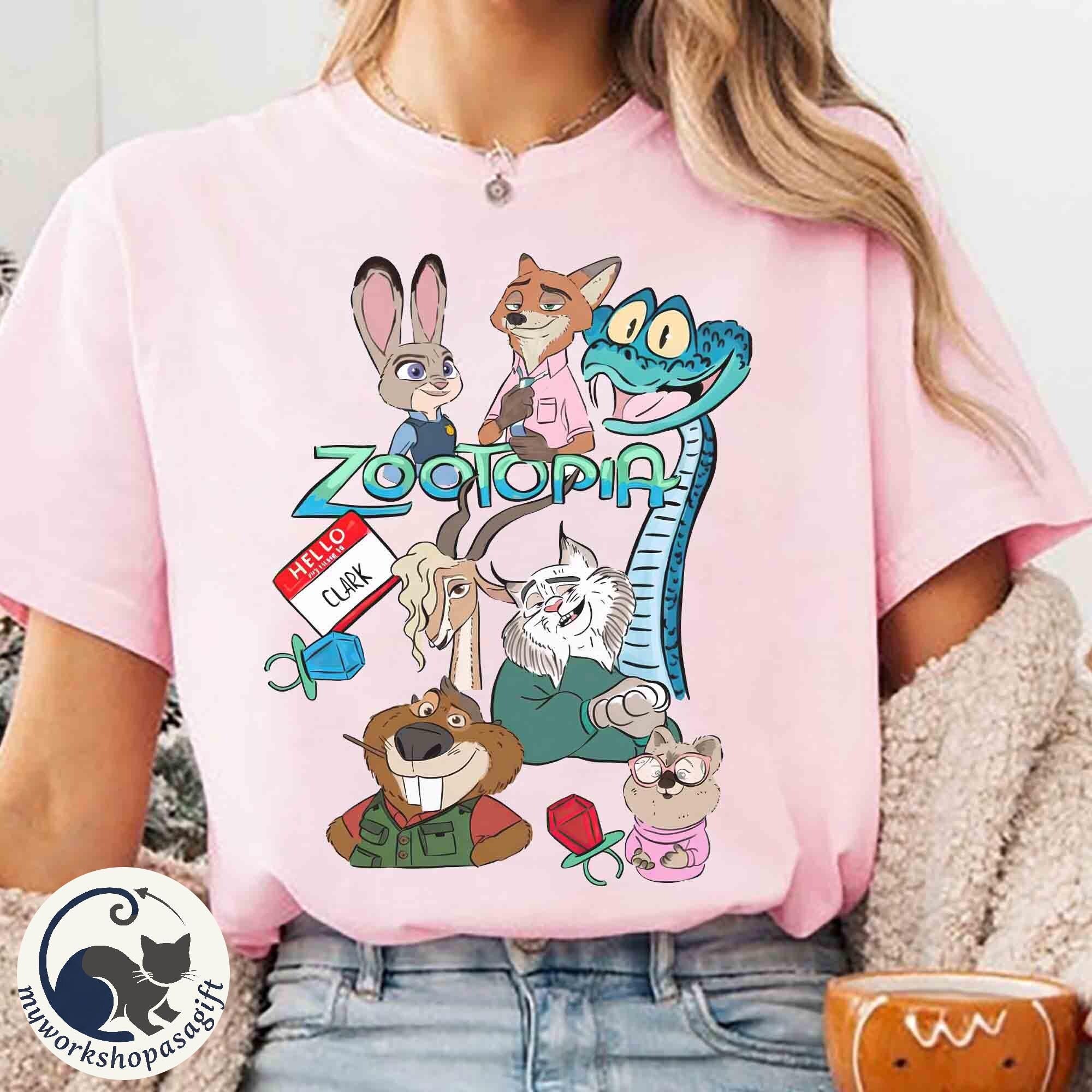 Disney Zootopia 2 Characters Group Vintage Shirt, Judy Hopps Nick Wilde Gary De'Snake Tee, Zootropolis, Disneyland Family 2025 Trip Shirt