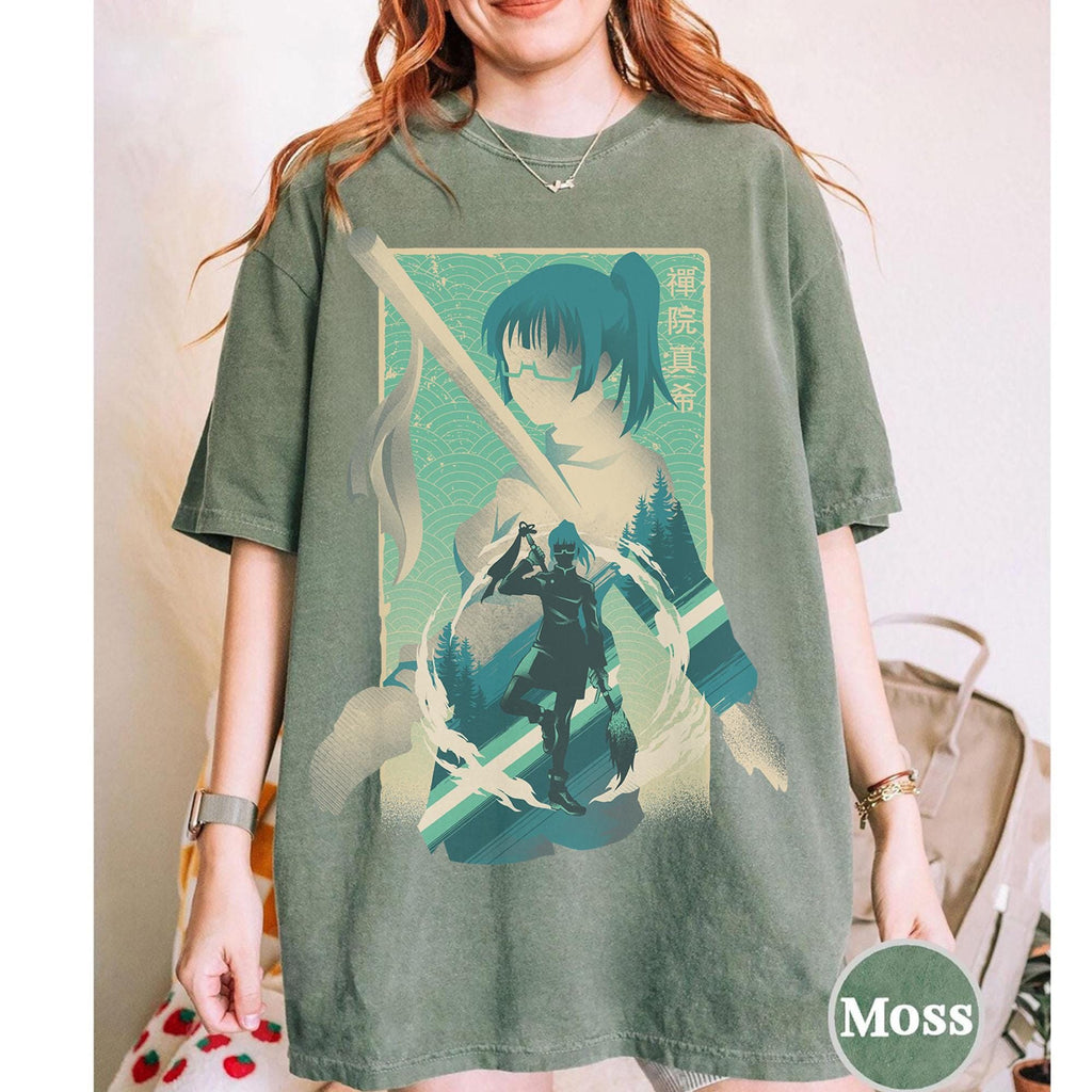 Zenin Maki Shirt, Sweatshirt, Hoodie, Toji Shirt, JJK Shirt, Anime Graphic Tshirt, Anime Gift Tshirt, Vintage Anime Shirt
