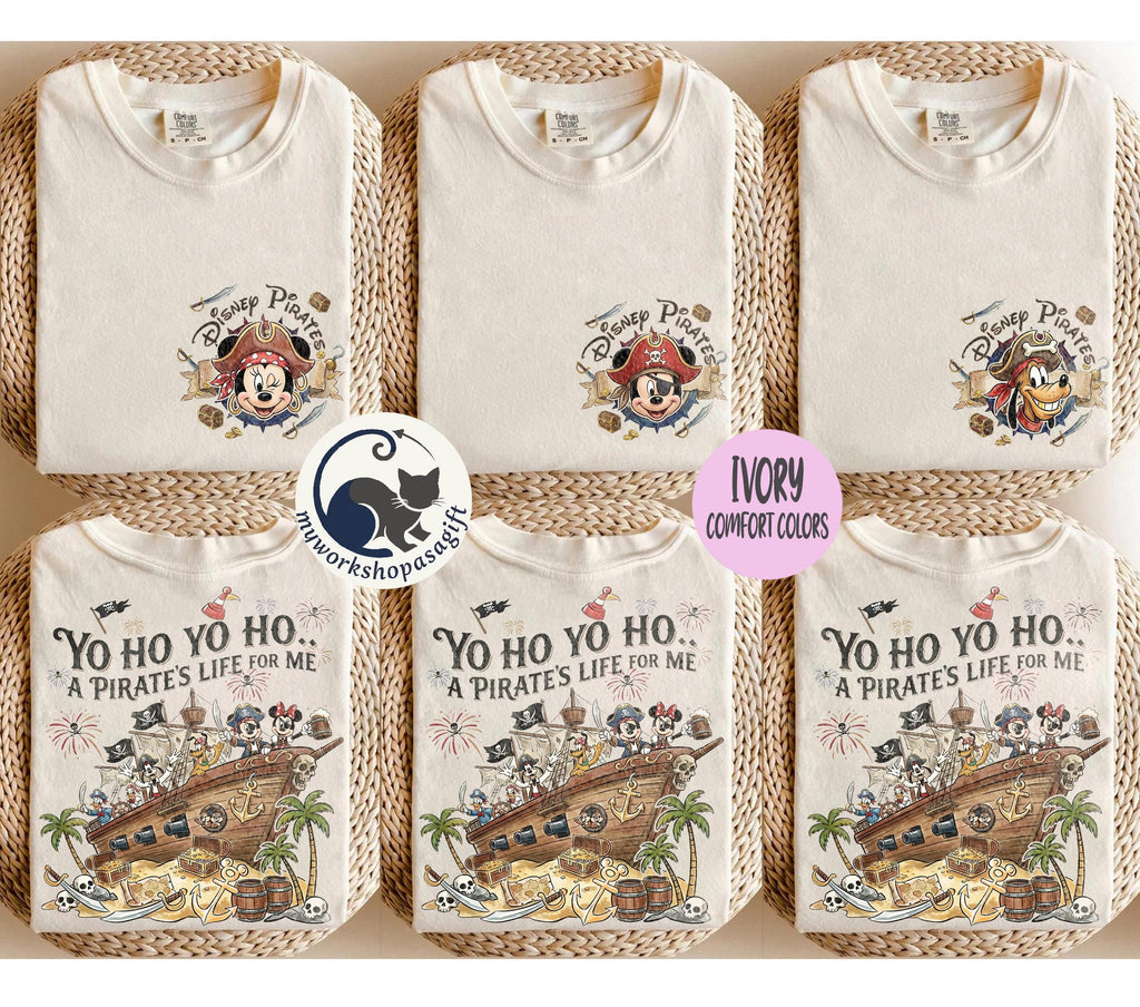 Custom Disney Pirates Shirt, Disney Pirates Group Shirt, Disney Pirate's Life 2026 Shirt, Disney Shirt, Disney Family Matching Cruise Shirt
