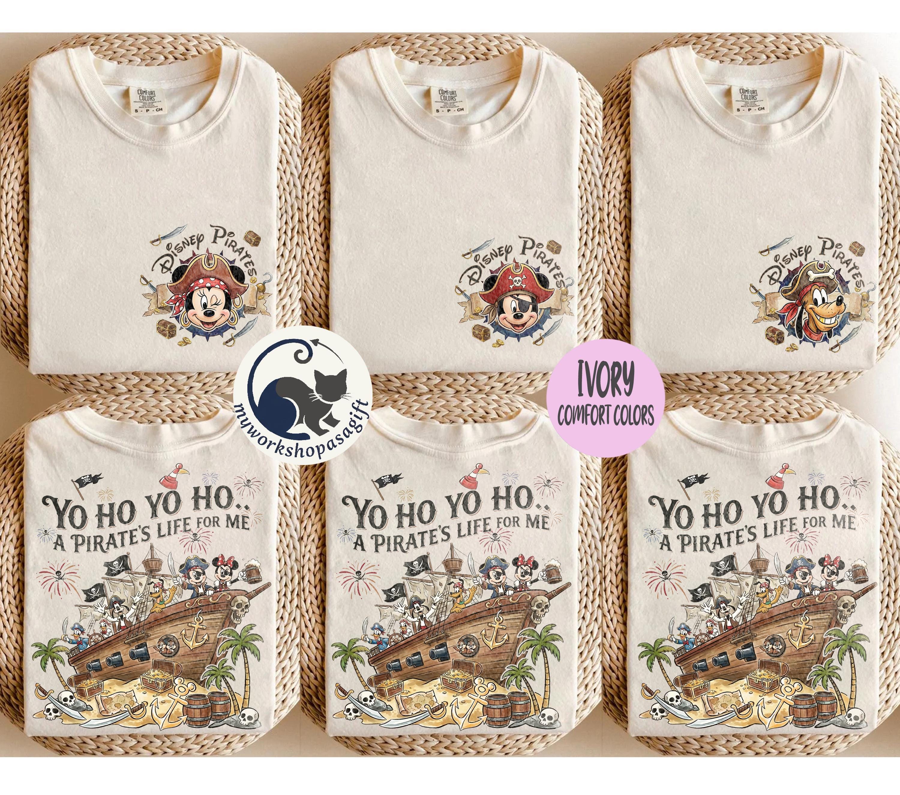 Custom Disney Pirates Shirt, Disney Pirates Group Shirt, Disney Pirate's Life 2026 Shirt, Disney Shirt, Disney Family Matching Cruise Shirt