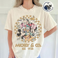 Disney Checkered Shirt, Mickey and Co 1928 Shirt, Checkered Mickey Shirt Disneyworld Shirts, Disney Family Shirts Comfort Colors Shirt