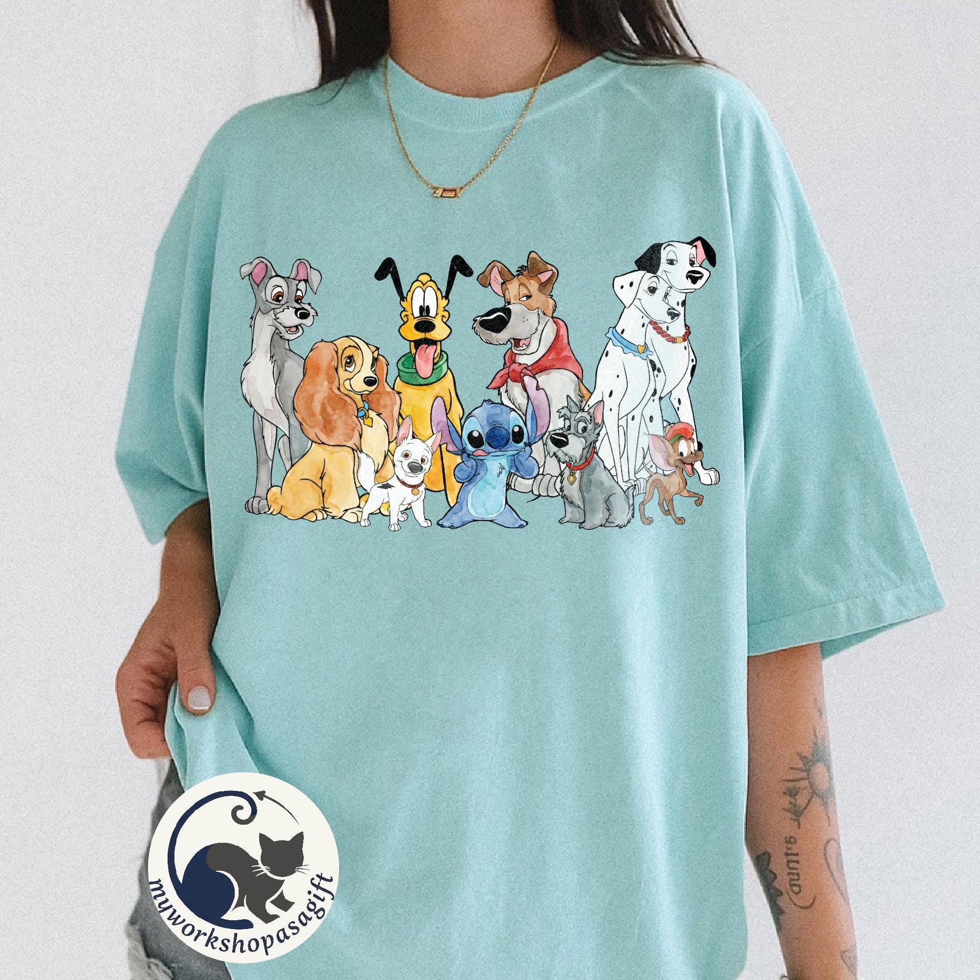 Disney Dogs Shirt, Dog Lovers Shirt, Cute Disney Dogs Tee, Disney Pets Movie Dogs Group Tee, Disneyland Family Matching Tee