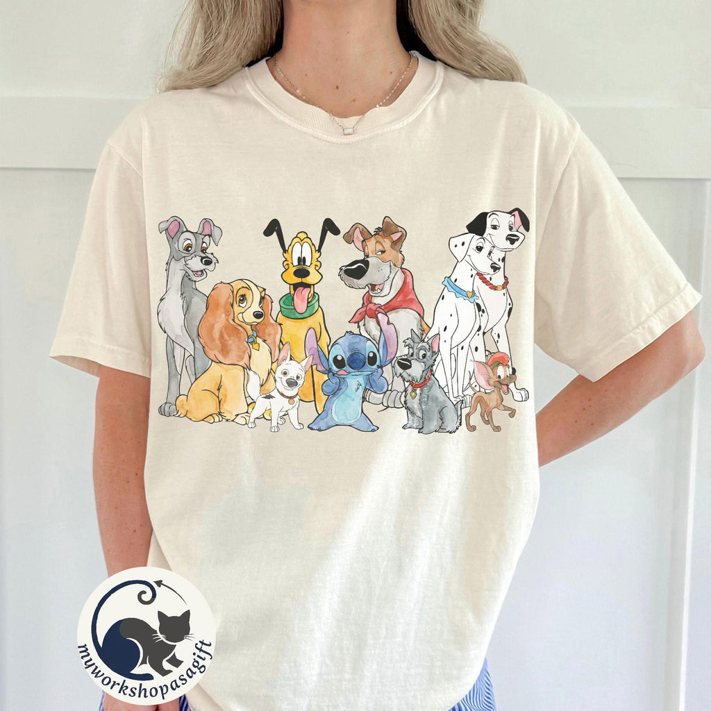 Disney Dogs Shirt, Dog Lovers Shirt, Cute Disney Dogs Tee, Disney Pets Movie Dogs Group Tee, Disneyland Family Matching Tee