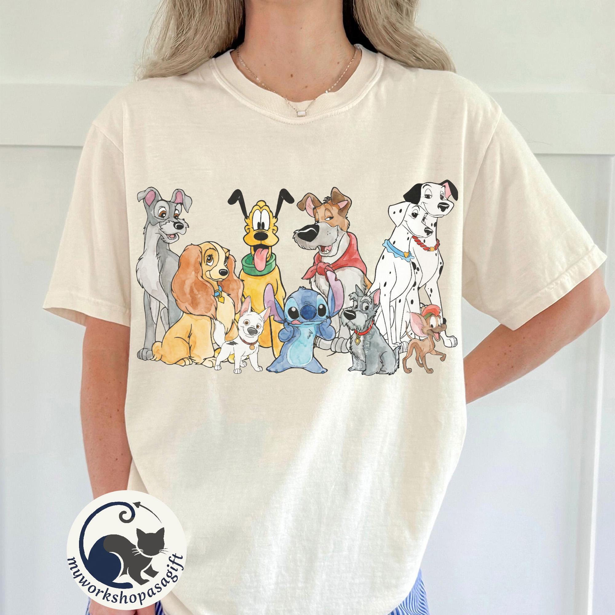Disney Dogs Shirt, Dog Lovers Shirt, Cute Disney Dogs Tee, Disney Pets Movie Dogs Group Tee, Disneyland Family Matching Tee