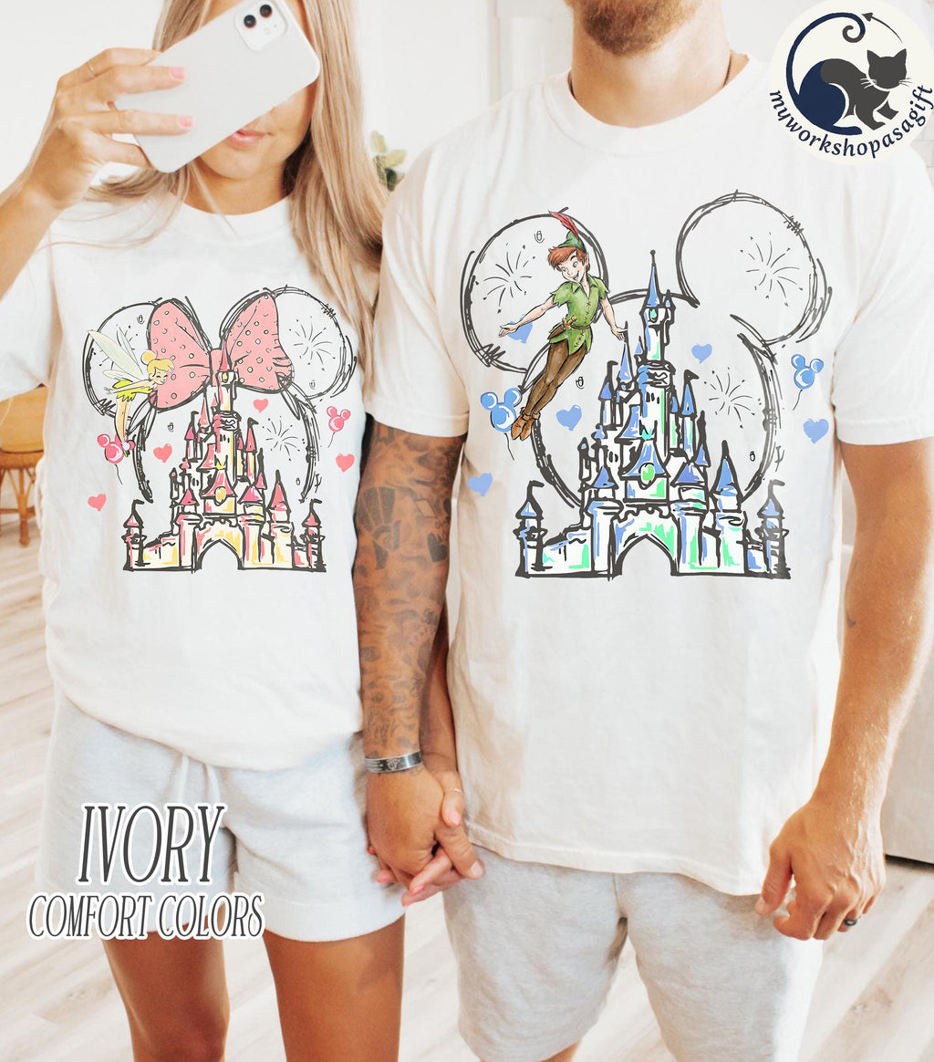 Disney Mickey Minnie Mouse Castle Shirt, Magic Kingdom Family Shirt, Disney Couples Shirts, Disneyland Shirt, Magical Kingdom