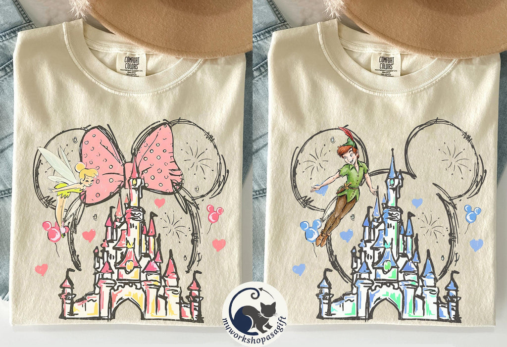 Disney Mickey Minnie Mouse Castle Shirt, Magic Kingdom Family Shirt, Disney Couples Shirts, Disneyland Shirt, Magical Kingdom