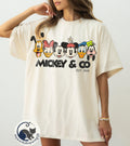 Mickey and Co Comfort Colors Shirt, Mickey and Co. Est. 1928 Shirt, Mickey And Friends Shirt, Disney Trip Shirt, Family Matching Shirt