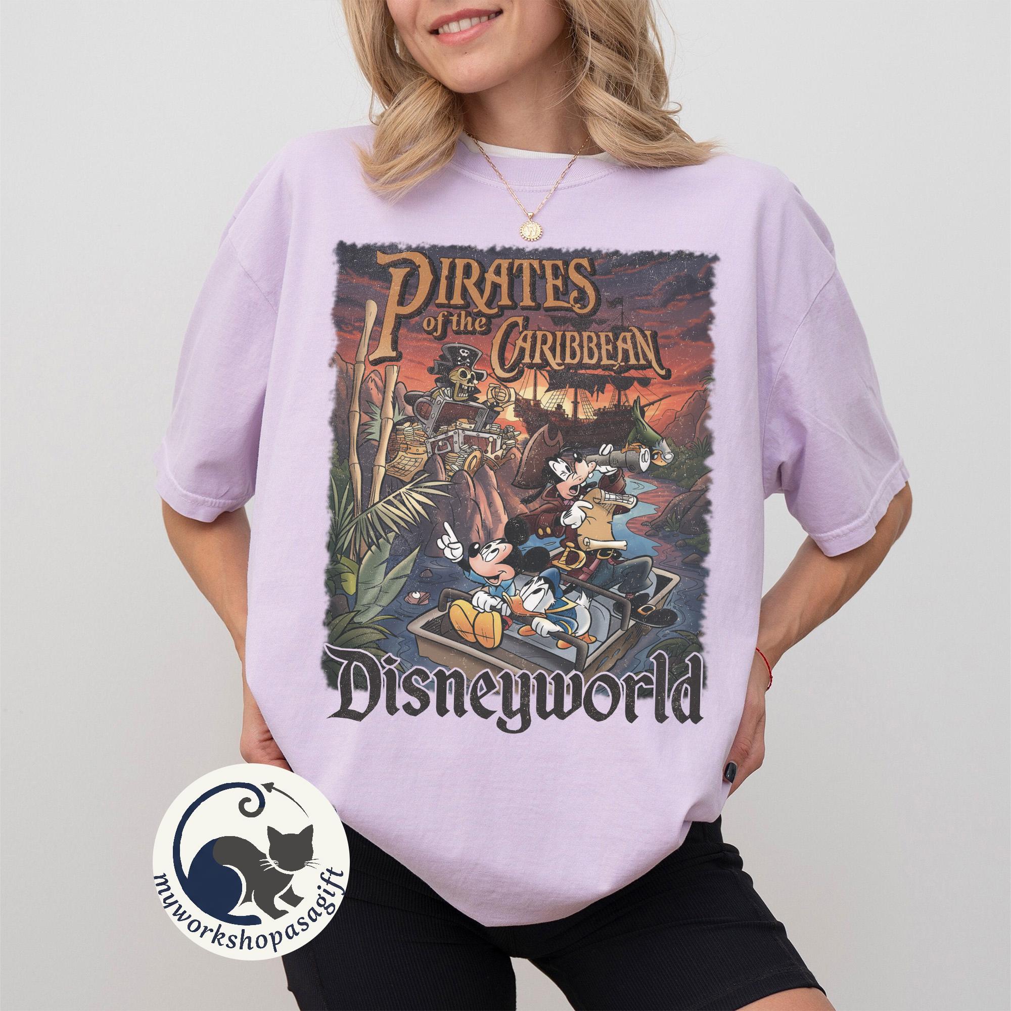 Pirates Of The Caribbean Disney Comfort Colors Shirt, Disney Family Vacation shirt, Mickey Caribbean Shirt, Disneyworld Shirt, WDW Shirts
