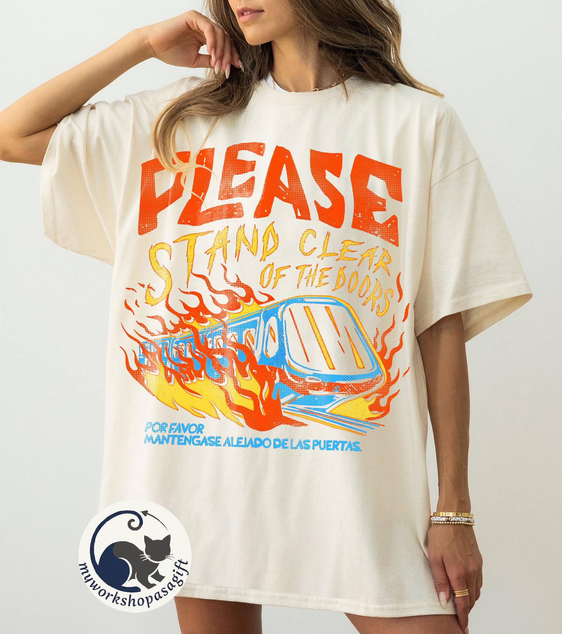 Retro Disney Monorail Shirt, Please Stand Clear of the Doors Tee, Disney World Trip Matching Shirt, Magic Kingdom Transportation