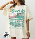 Retro Keep It 100 On The Land The Seas The Skies Shirt, Disney World Trip Shirt, Disney Epcot Shirt, Disney Trip Shirt, Disney Boat Seagull