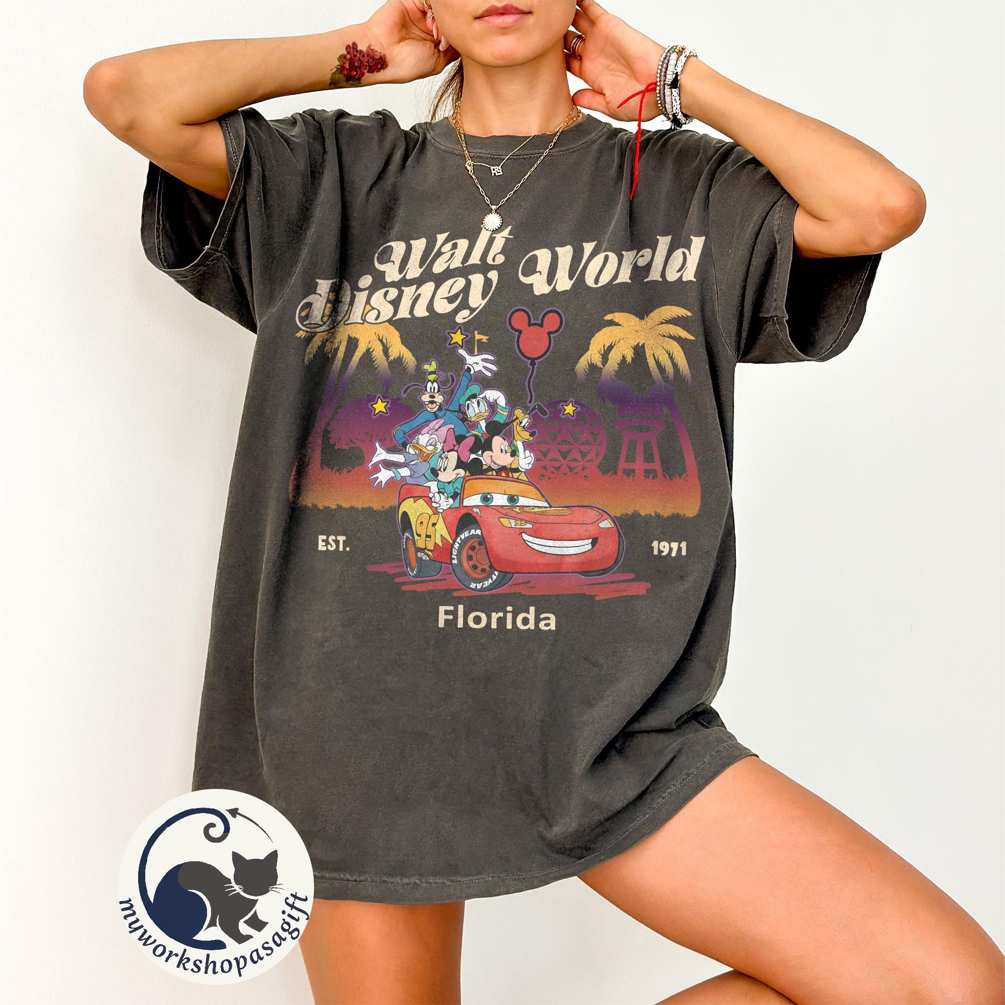 Vintage Comfort Colors Walt Disney World Shirts, Mickey & Friends Disneyworld Tee, Magic Kingdom EPCOT 1982 Tee, Disney 2026 Vacation Shirts