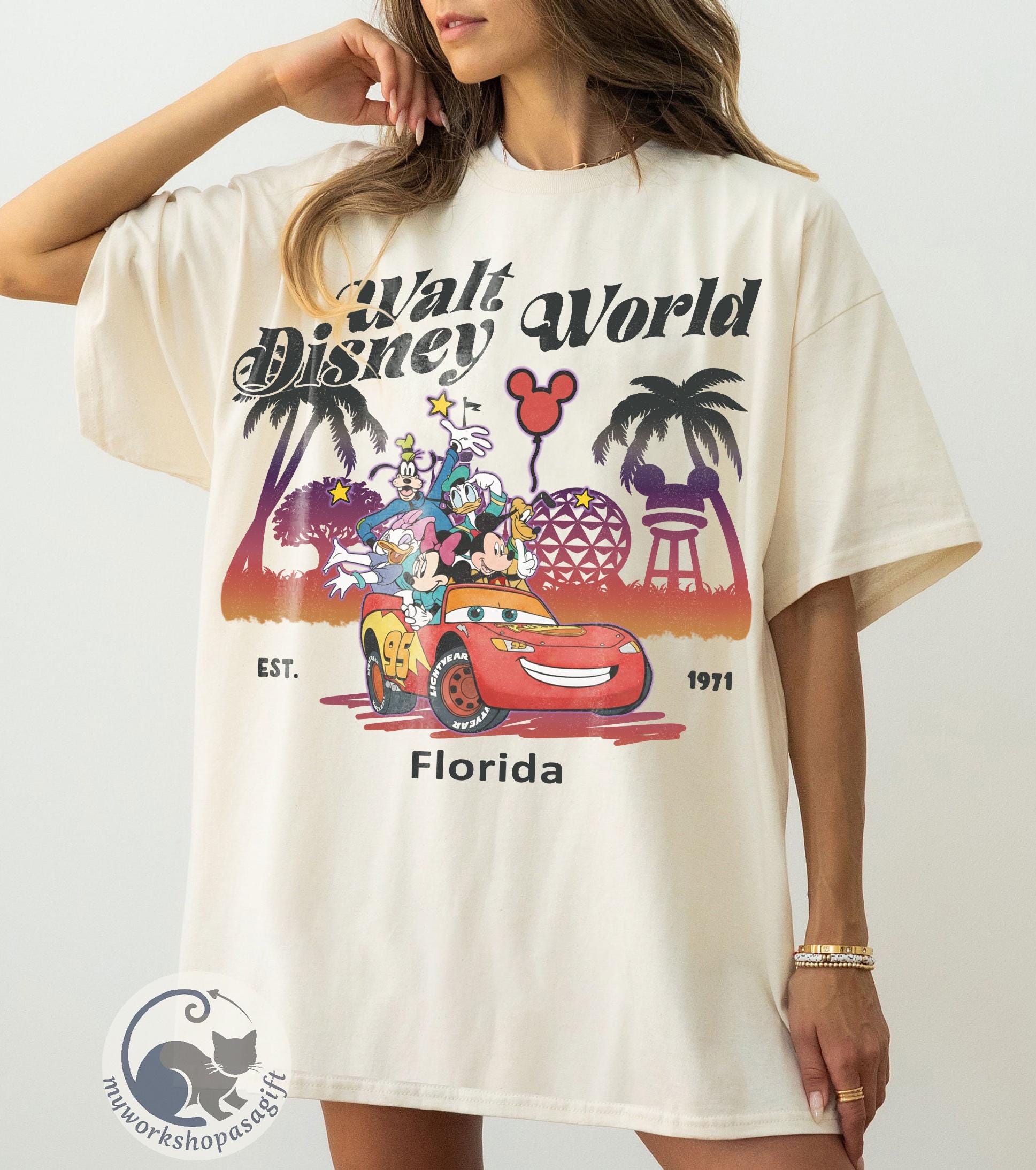 Vintage Comfort Colors Walt Disney World Shirts, Mickey & Friends Disneyworld Tee, Magic Kingdom EPCOT 1982 Tee, Disney 2026 Vacation Shirts