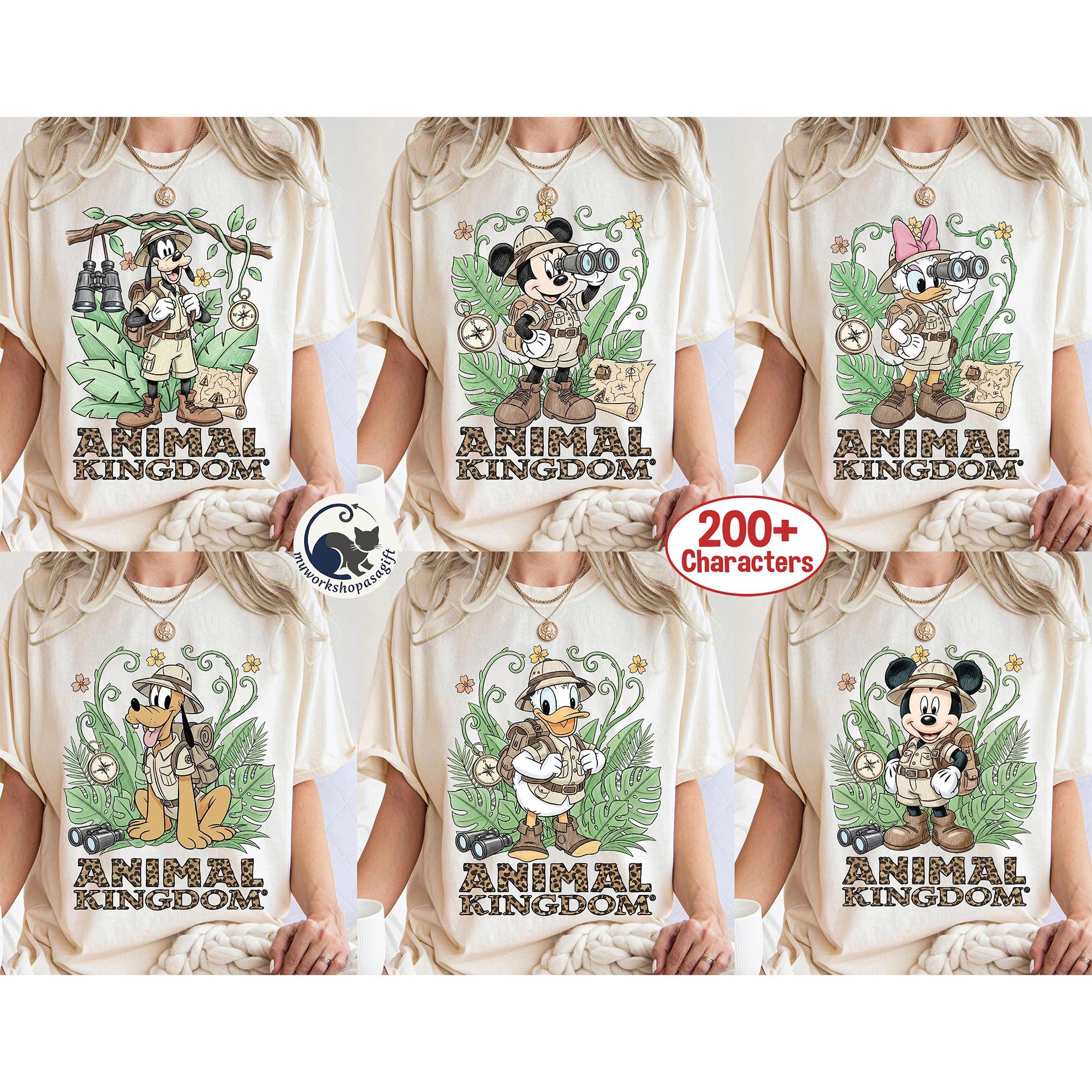 Comfort Colors Safari Mickey & Friends Shirt, Leopard Minnie Tee, Disney Animal Kingdom 2026 Shirt, Retro Wild Disney Trip 2026 Shirt