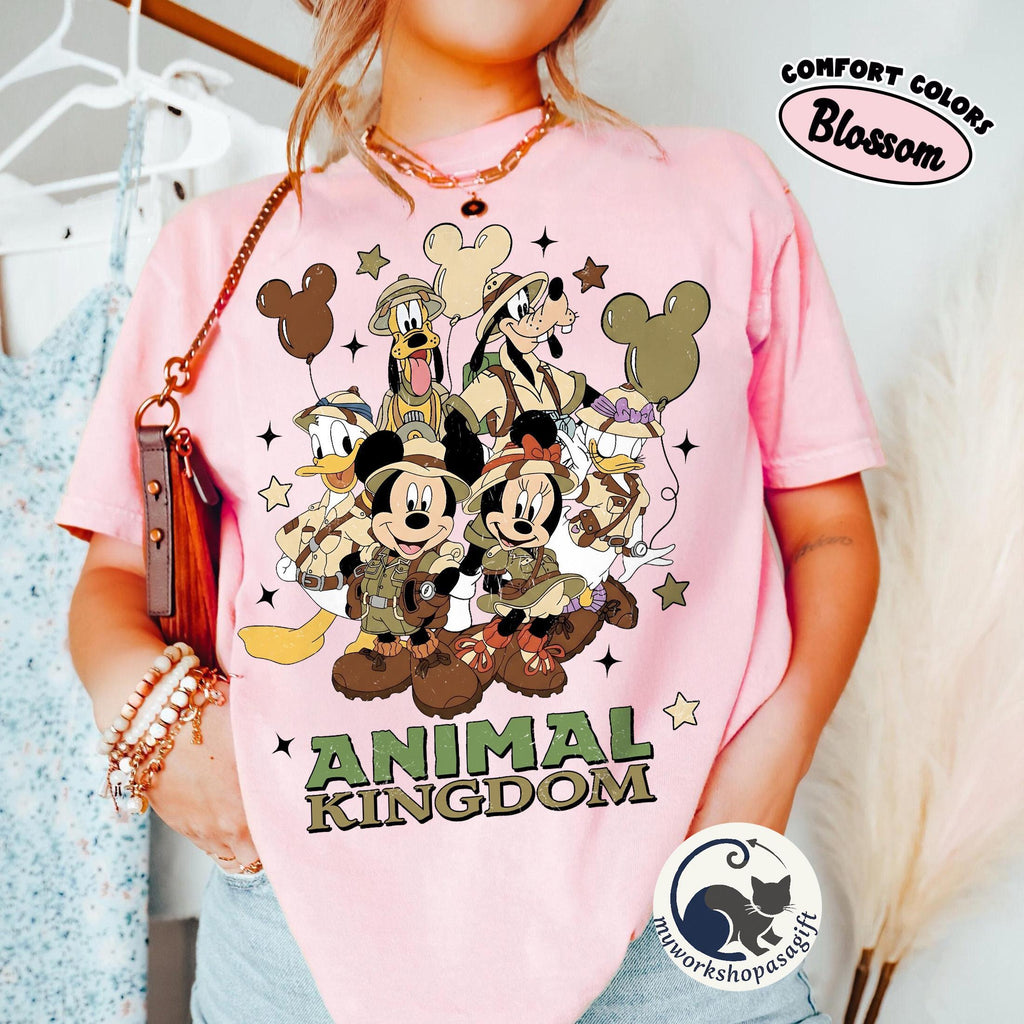 Coquette Bow Disney Mickey Animal Kingdom Christmas 2025 Shirts, Wild About Christmas Tee, Disneyland Family Xmas Matching, WDW Safari Mode