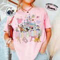 Disney Mickey & Friends Magical Castle Comfort Colors Shirts, Pastel Disneyland Park Tee, Disneyland Magic Shirt, Magical Castle 2026 Shirts