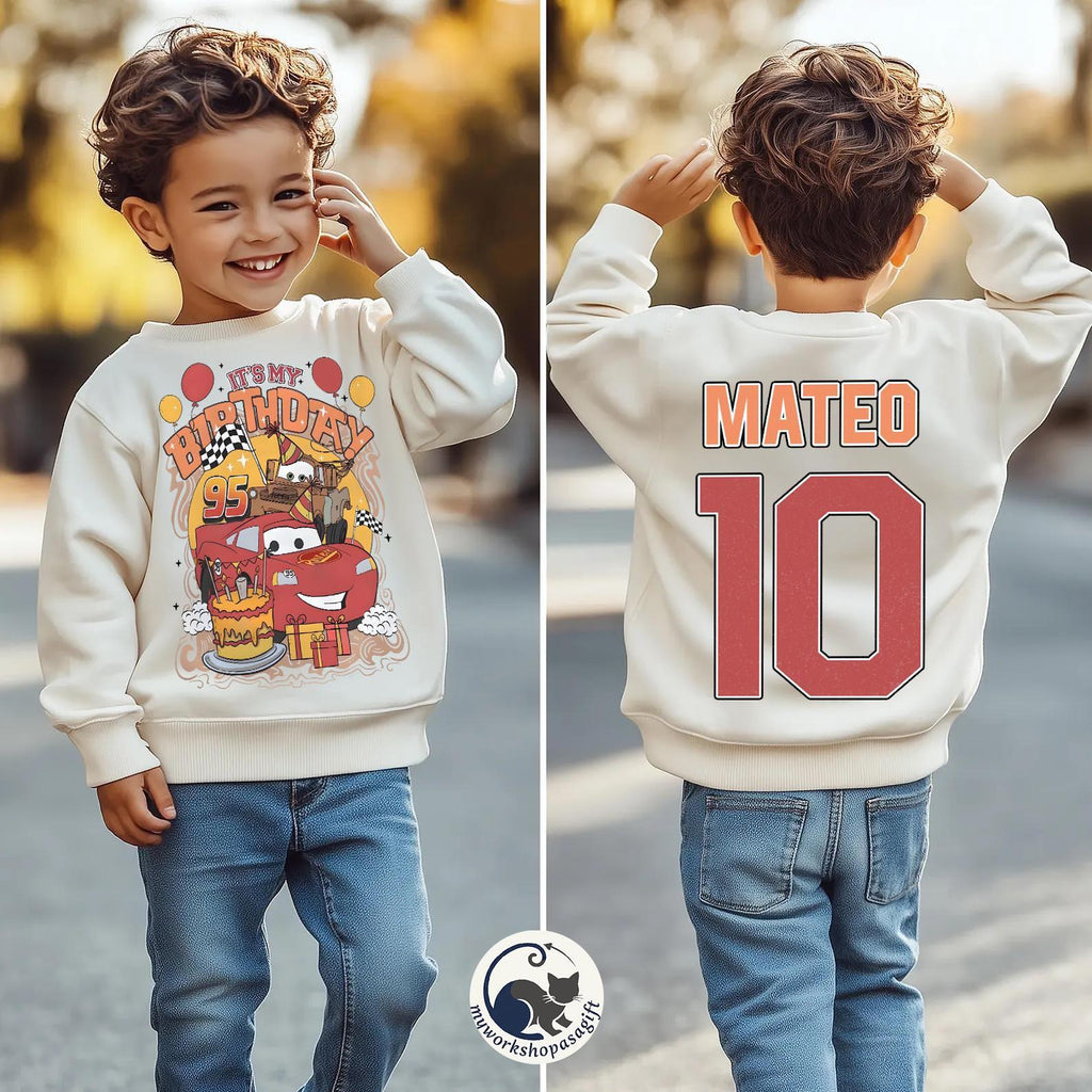 Lightning McQueen Birthday Boy Shirt, Disney Cars Birthday Tee, Custom Pixar Racing Birthday Shirt, McQueen Birthday Kid Tee