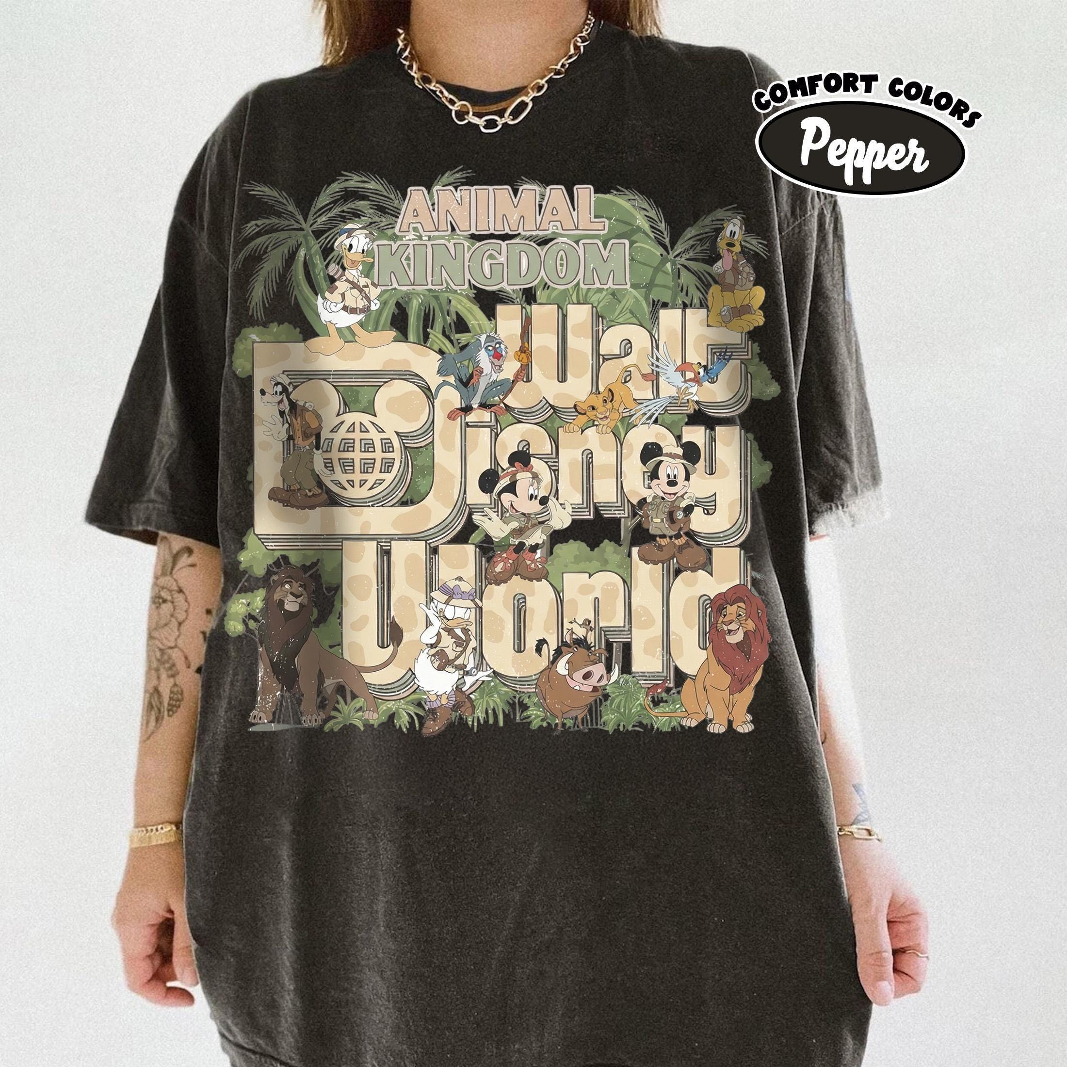 Retro Disney Animal Kingdom Safari Shirts, Mickey & Friends Family Matching Tee, Disney Safari Trip Shirts, Walt Disney World Vacation Gifts