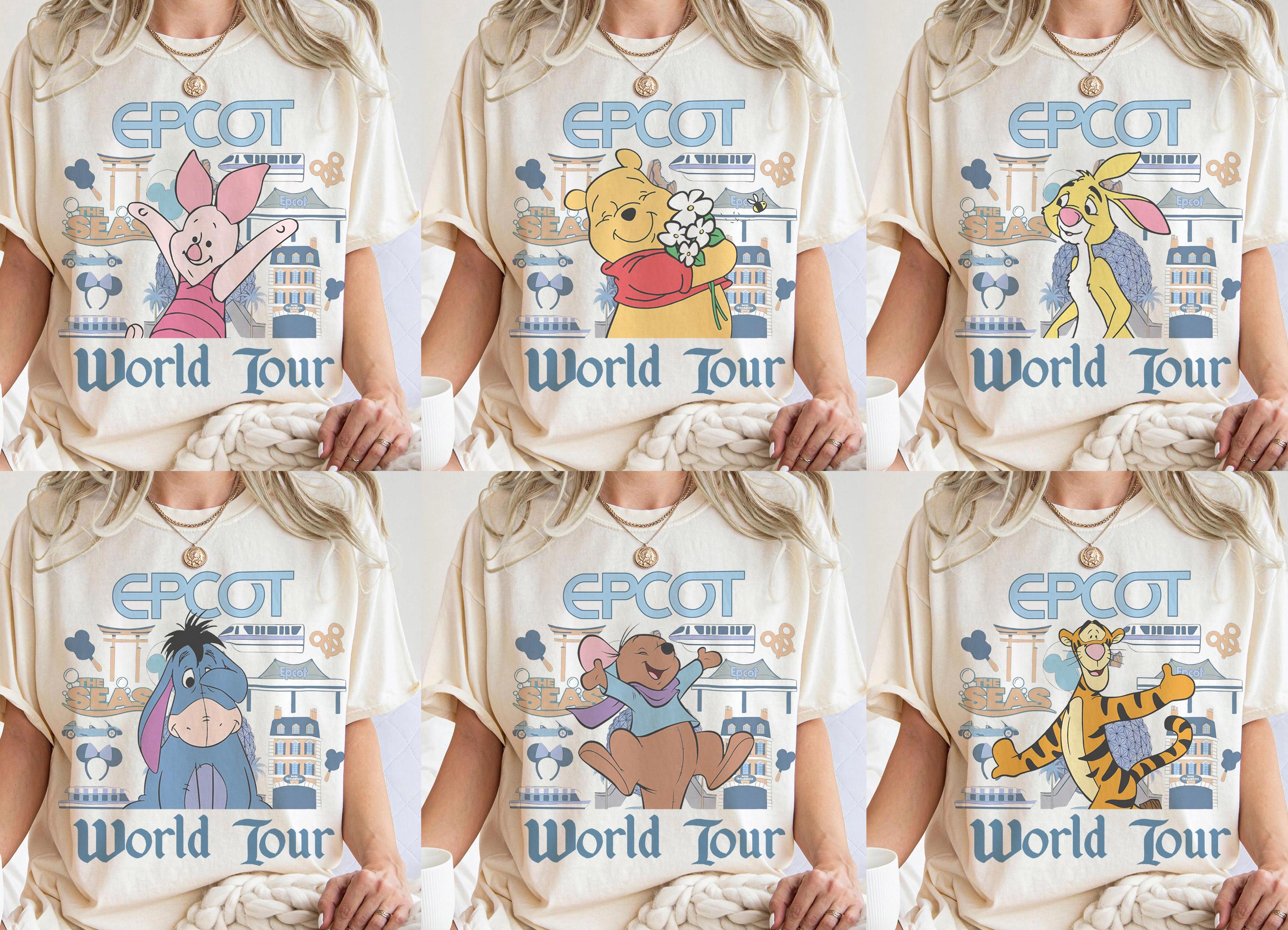 All Characters Disney EPCOT World Tour Shirt, Mickey & Friends EPCOT Center Tee, Walt Disney World Family Vacation 2026 Shirt
