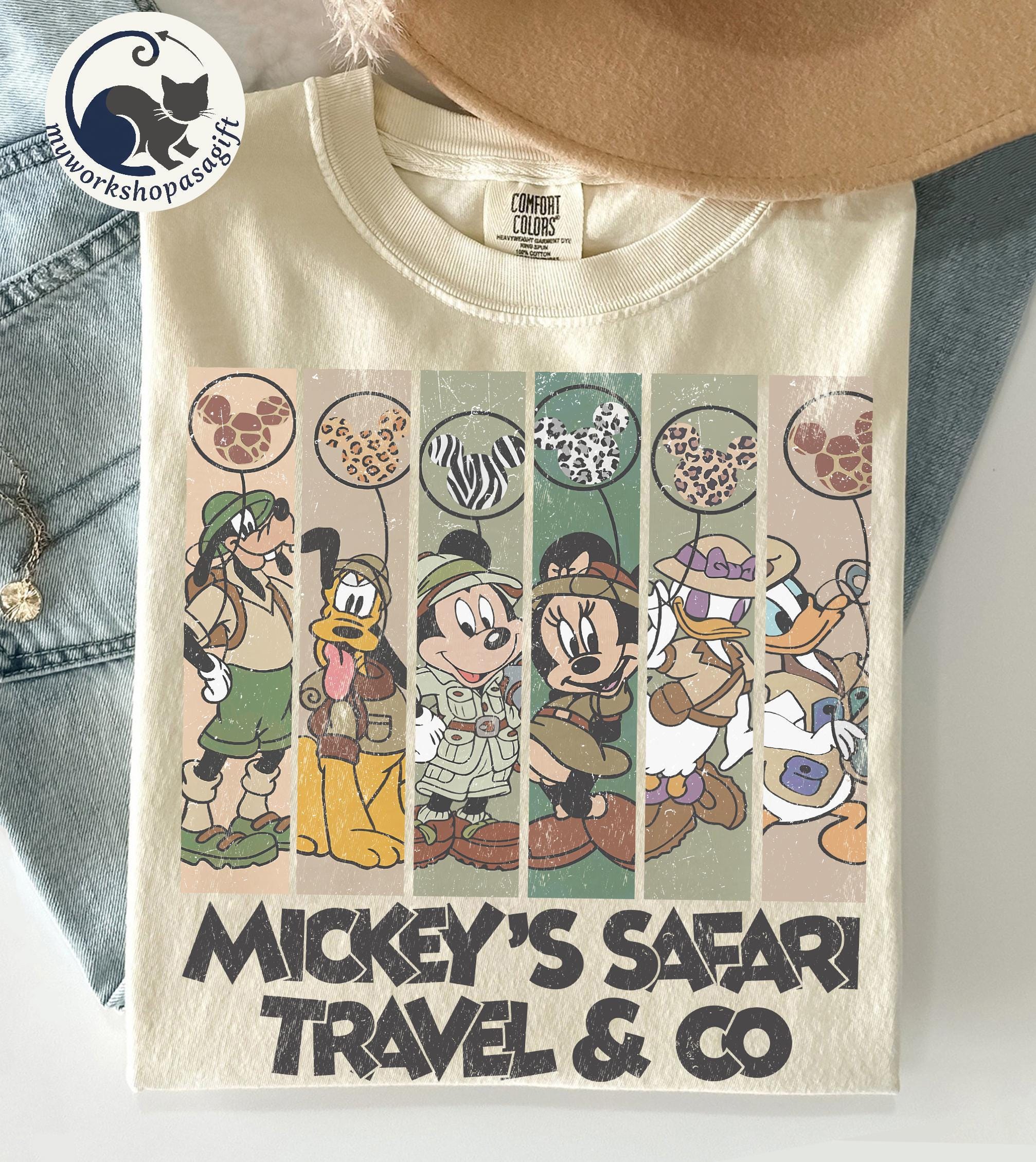 Mickey and Friends Safari Comfort Colors Shirt, Disney Safari Mode Shirt, Animal Kingdom Safari Shirt, Mickey Safari Shirt, WDW Shirt