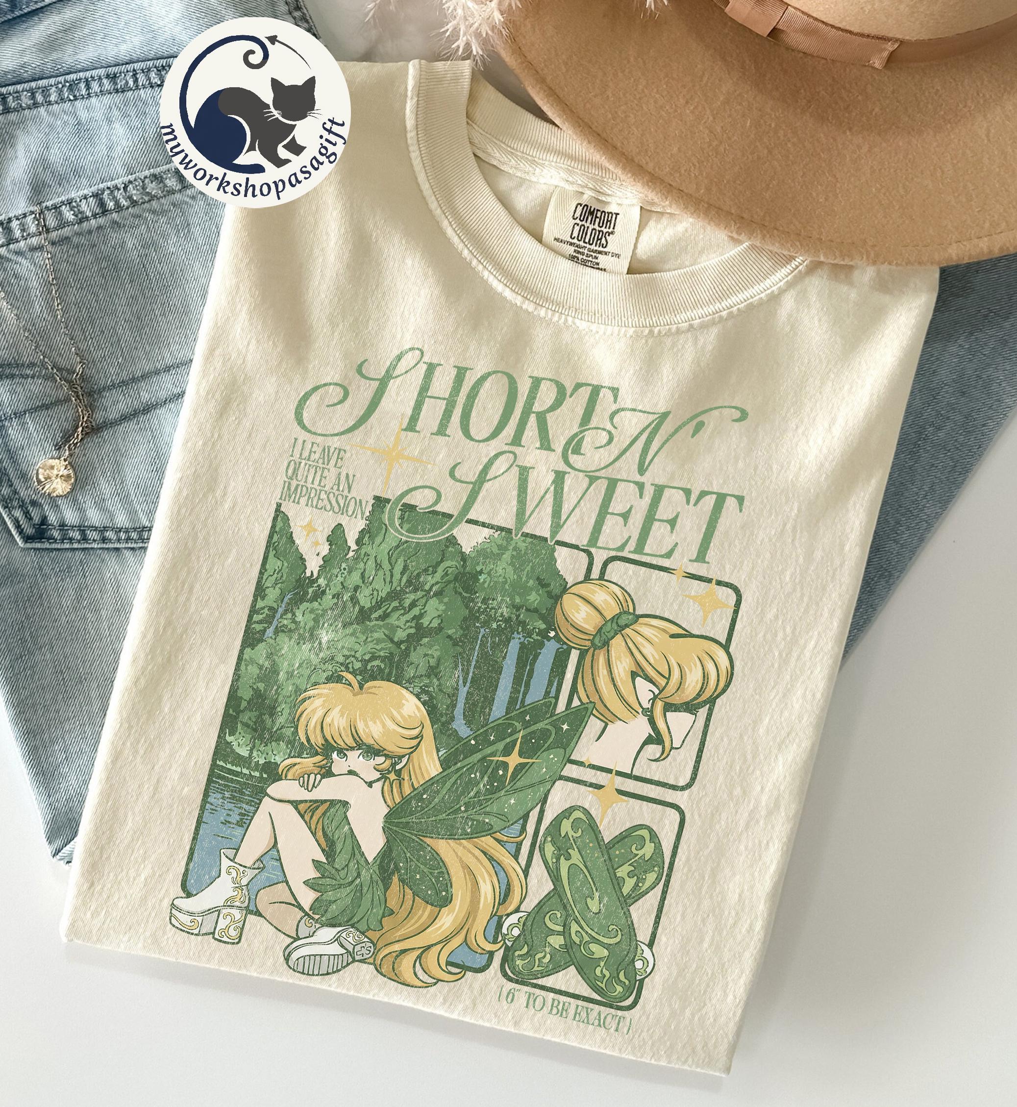 Vintage Disney Tinker Bell Comfort Colors Shirt, Tinkerbell 1953 Neverland Shirt, Peter Pan Shirt, Fairy Magical Shirt, Disneyworld Shirts