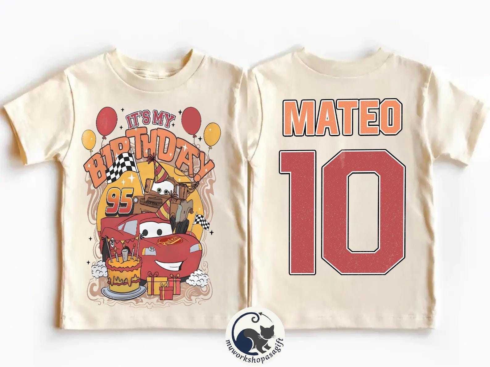 Lightning McQueen Birthday Boy Shirt, Disney Cars Birthday Tee, Custom Pixar Racing Birthday Shirt, McQueen Birthday Kid Tee