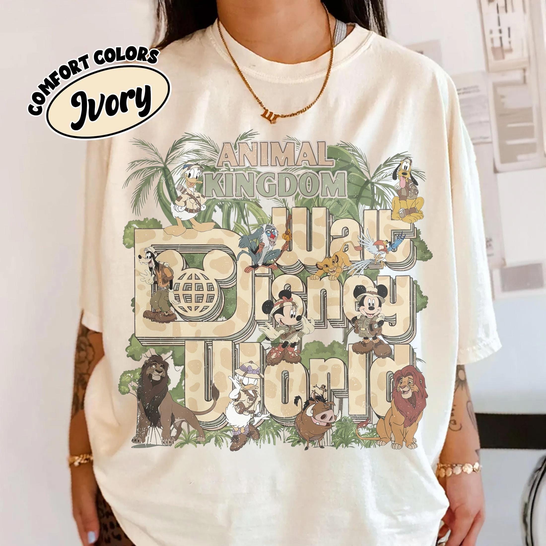 Retro Disney Animal Kingdom Safari Shirts, Mickey & Friends Family Matching Tee, Disney Safari Trip Shirts, Walt Disney World Vacation Gifts