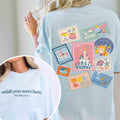 2-Sided Retro Walt Disney World Wish You Were Here Shirt, Dumbo Flight Of Fancy Magic Kingdom Tee, it's a small world shirt, Disney Family