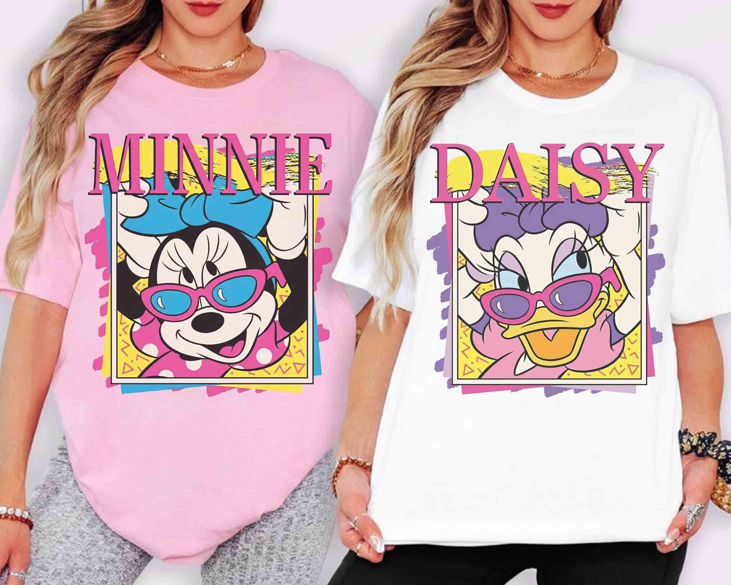 Comfort Colors® Classic Minnie Mouse And Daisy Duck Shirt, Disney Bestie Vacation T-Shirt, Disneyland Girls Matching Trip, WDW Bestie Tee