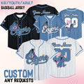 Custom Disney Eeyore Baseball Jersey, Custom Disney Eeyore Shirt, Winnie the Pooh Baseball Team Outfit, Disneyland Eeyore Jersey