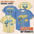Custom Disney Minnie UCA All Star Nationals Baseball Jersey, Cheermom Gifts Jersey, WDW Magic Kingdom Cheerleading and Dance Championships