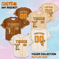 Custom Tigger Baseball Jersey, Disney Winnie the Pooh Shirt, Tigger Disney Outfit, Matching Family Jersey, Birthday Gift
